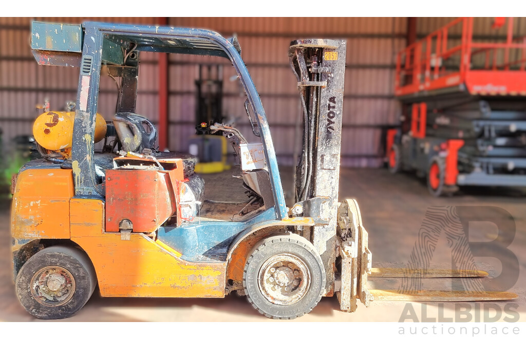 09/2009, Flame Proof 2.5Tonne, Air Compression, Diesel Engine Toyota Forklift - 4.5m FSV