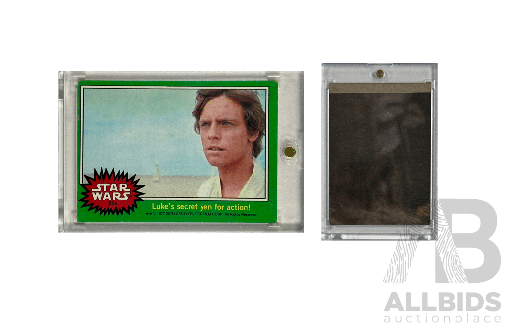 1977 Topps Star Wars Trading Card Featuring Luke Skywalker