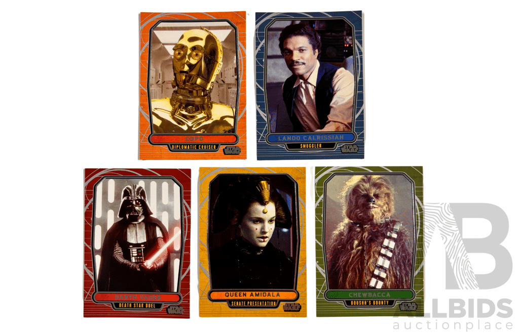 Set of 5 Holofoil Cards With Fan-favorite Rebels and Galactic Allies.