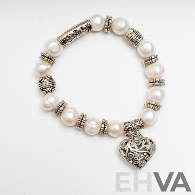 Collection of Three (3) Freshwater Cultured Pearl Bracelets
