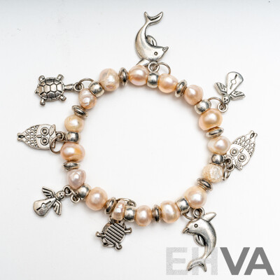 Collection of Three (3) Freshwater Cultured Pearl Bracelets