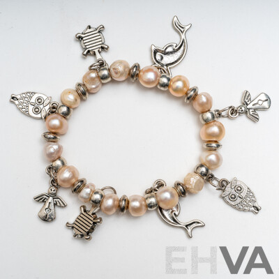Collection of Three (3) Freshwater Cultured Pearl Bracelets