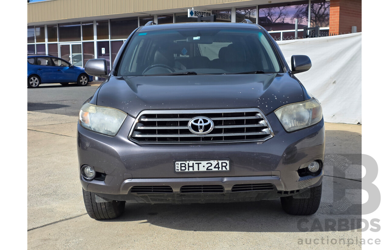 9/2008 Toyota Kluger KX-S GSU40R 4d Wagon Black 3.5L - 7 Seats