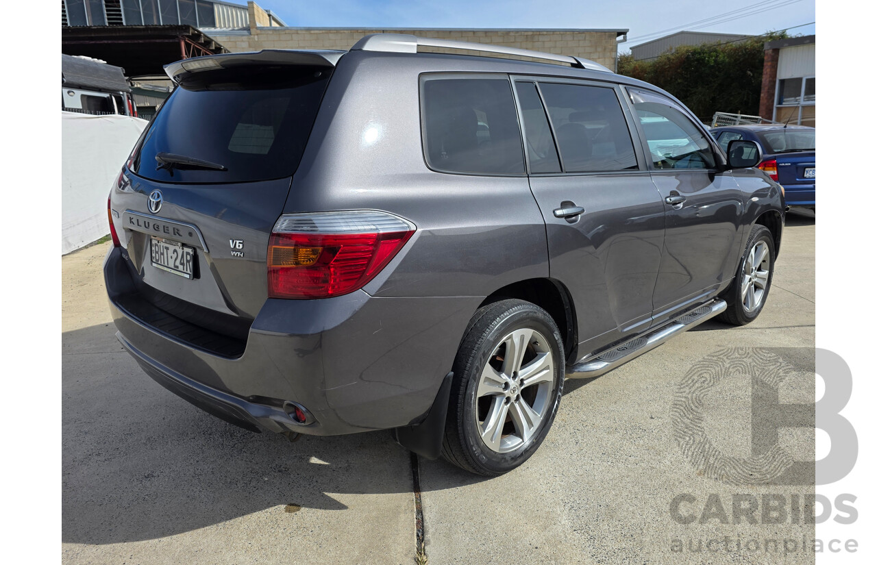 9/2008 Toyota Kluger KX-S GSU40R 4d Wagon Black 3.5L - 7 Seats