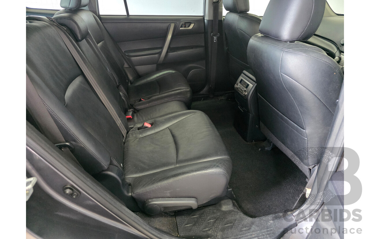 9/2008 Toyota Kluger KX-S GSU40R 4d Wagon Black 3.5L - 7 Seats