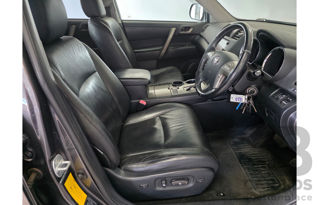 9/2008 Toyota Kluger KX-S GSU40R 4d Wagon Black 3.5L - 7 Seats
