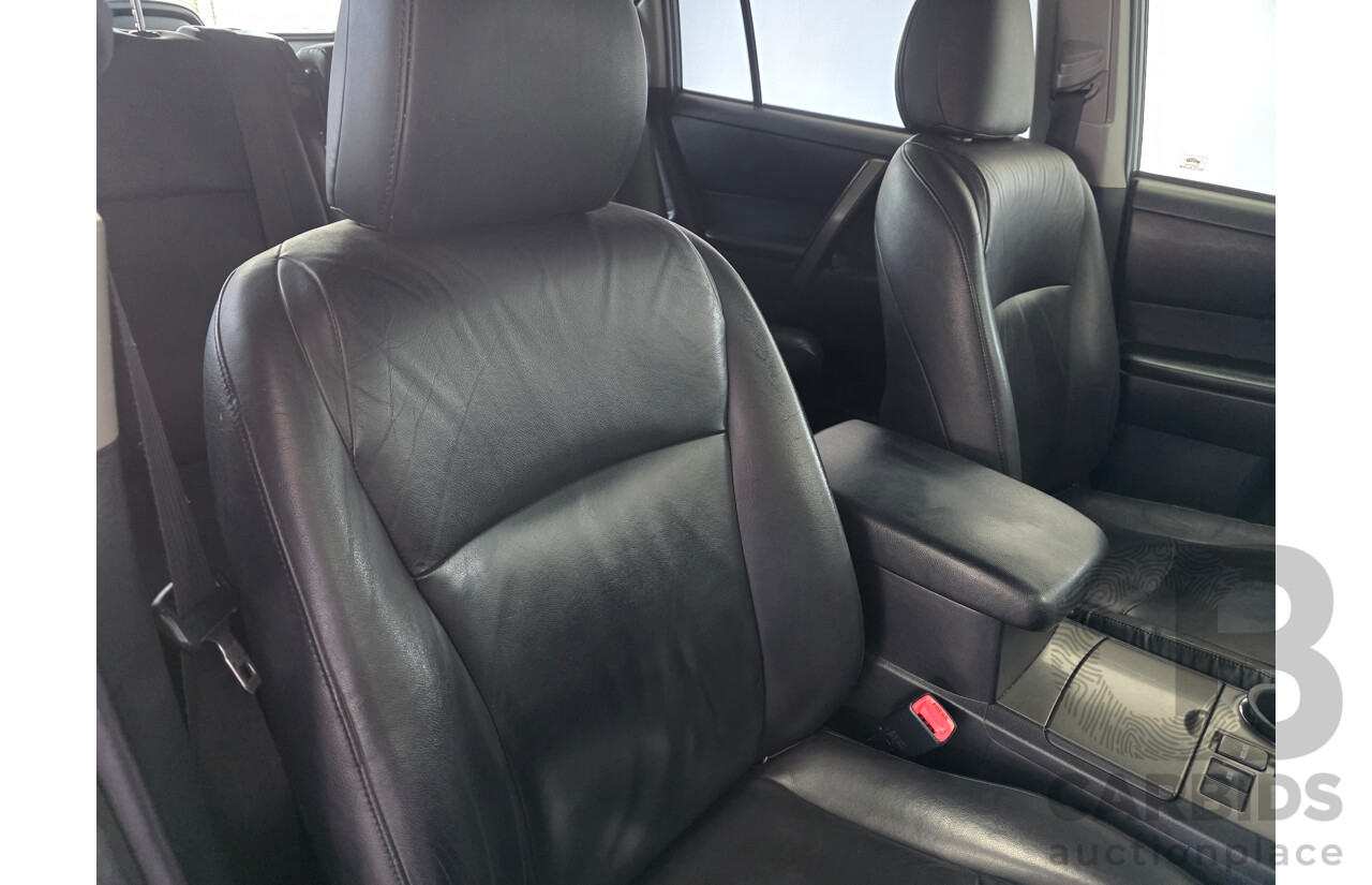 9/2008 Toyota Kluger KX-S GSU40R 4d Wagon Black 3.5L - 7 Seats