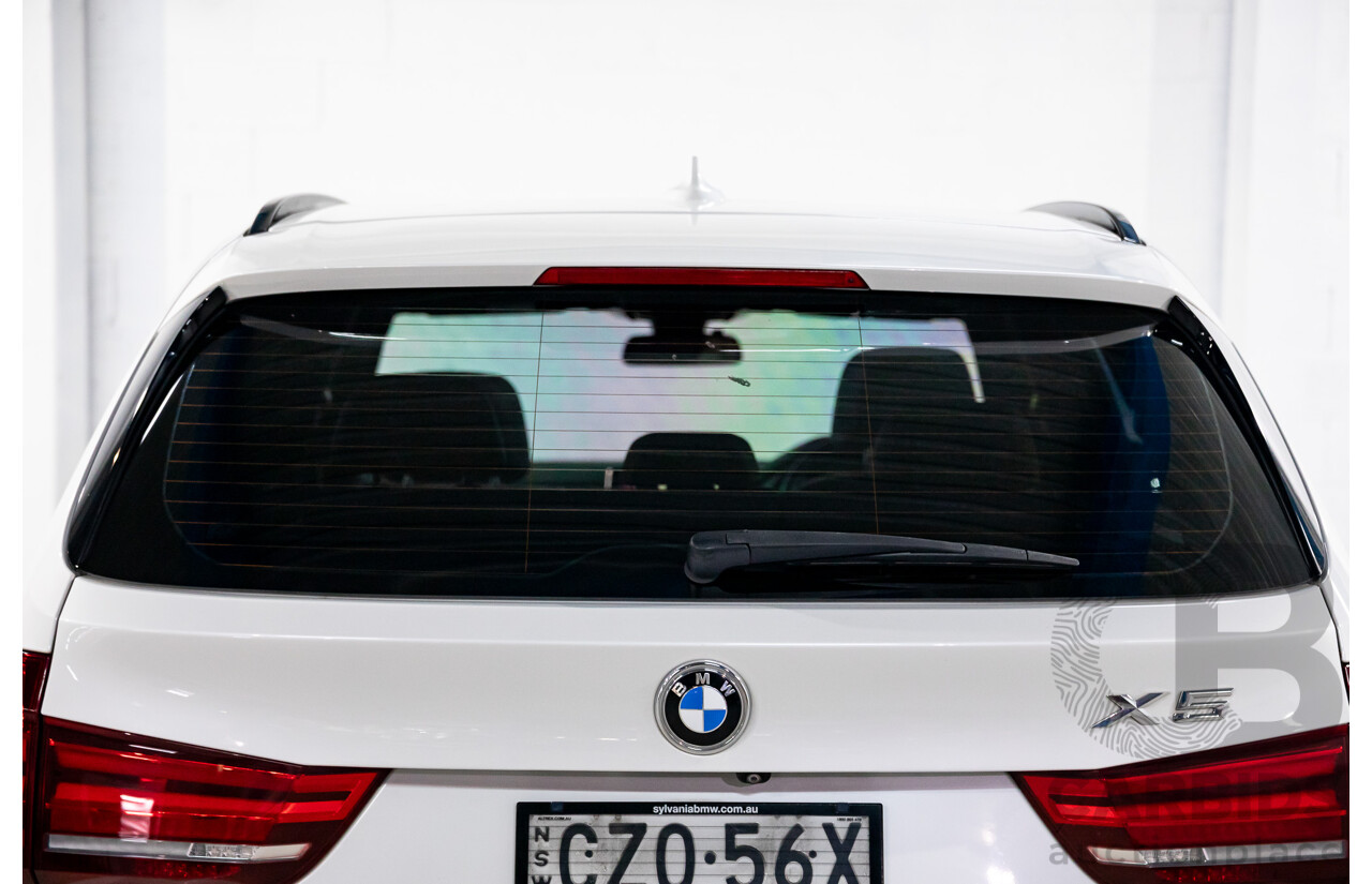 1/2015 BMW X5 sDrive 25d (RWD) F15 MY15 4d Wagon Mineral White Metallic Turbo Diesel 2.0L