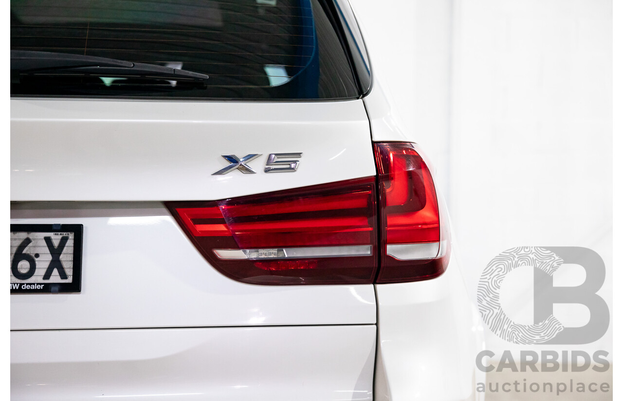 1/2015 BMW X5 sDrive 25d (RWD) F15 MY15 4d Wagon Mineral White Metallic Turbo Diesel 2.0L
