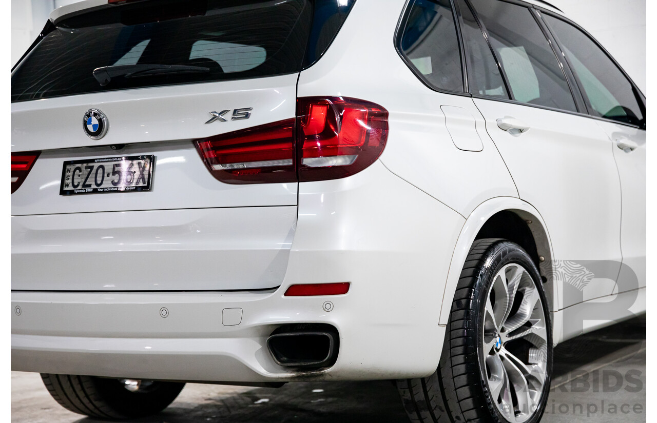 1/2015 BMW X5 sDrive 25d (RWD) F15 MY15 4d Wagon Mineral White Metallic Turbo Diesel 2.0L