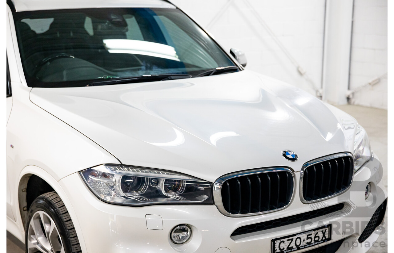 1/2015 BMW X5 sDrive 25d (RWD) F15 MY15 4d Wagon Mineral White Metallic Turbo Diesel 2.0L