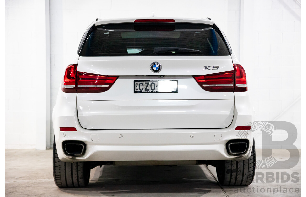 1/2015 BMW X5 sDrive 25d (RWD) F15 MY15 4d Wagon Mineral White Metallic Turbo Diesel 2.0L