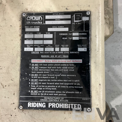 CROWN 30WRTT210 1.4Ton (5.3m Lift) Electric Walkie Reach Forklift