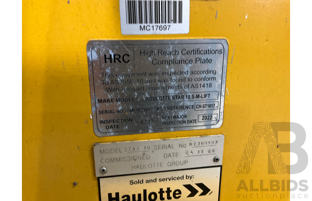 2006 HAULOTTE Vertical Masts Star 10