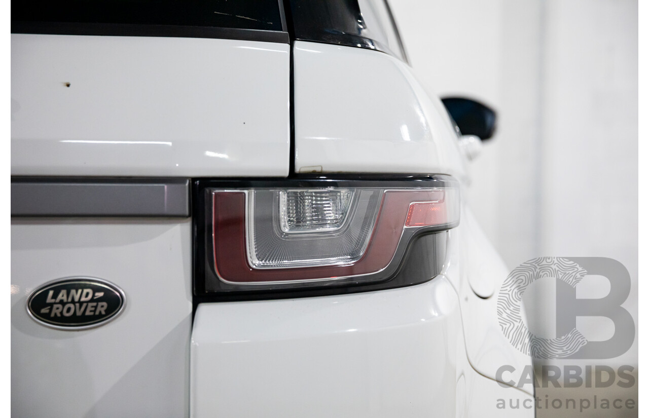 10/2015 Range Rover Evoque Td4 180 SE LV MY16 5d Wagon Fuji White Turbo Diesel 2.0L