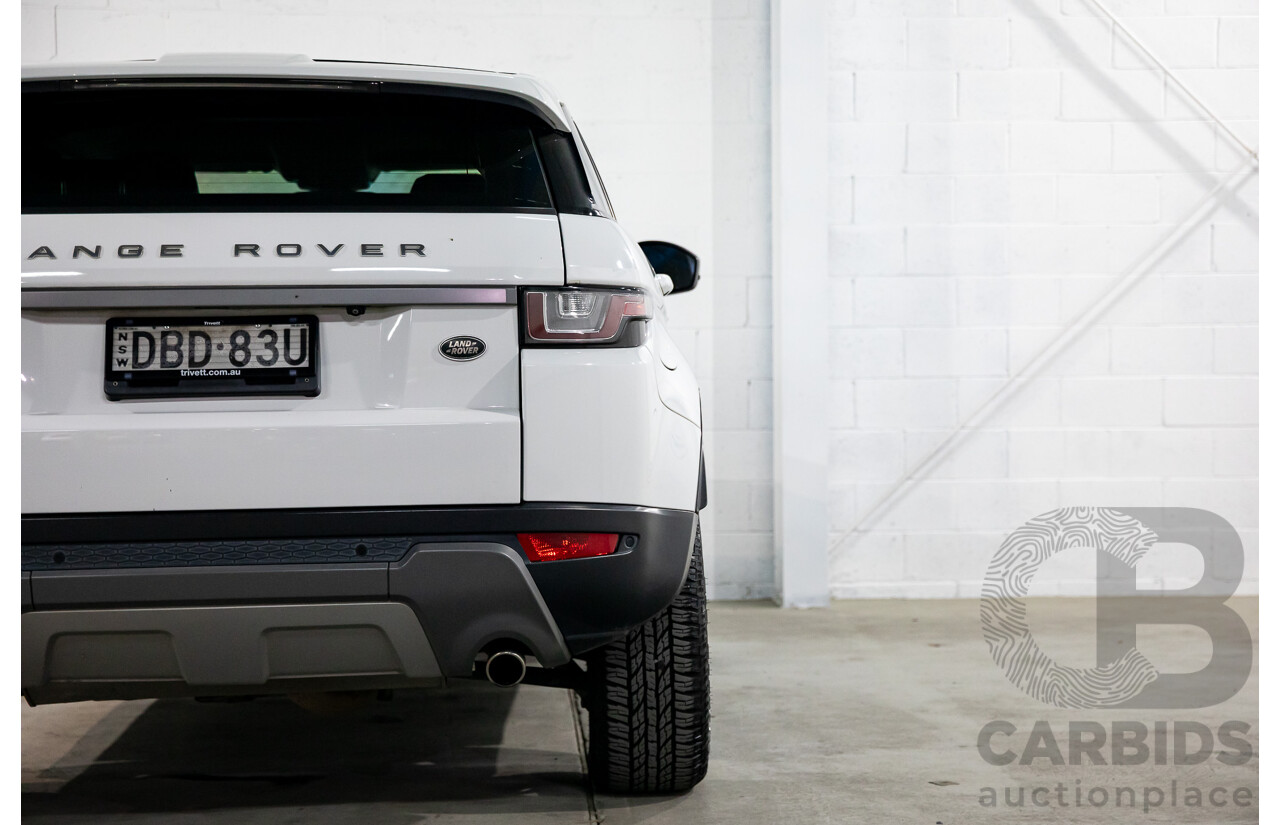 10/2015 Range Rover Evoque Td4 180 SE LV MY16 5d Wagon Fuji White Turbo Diesel 2.0L