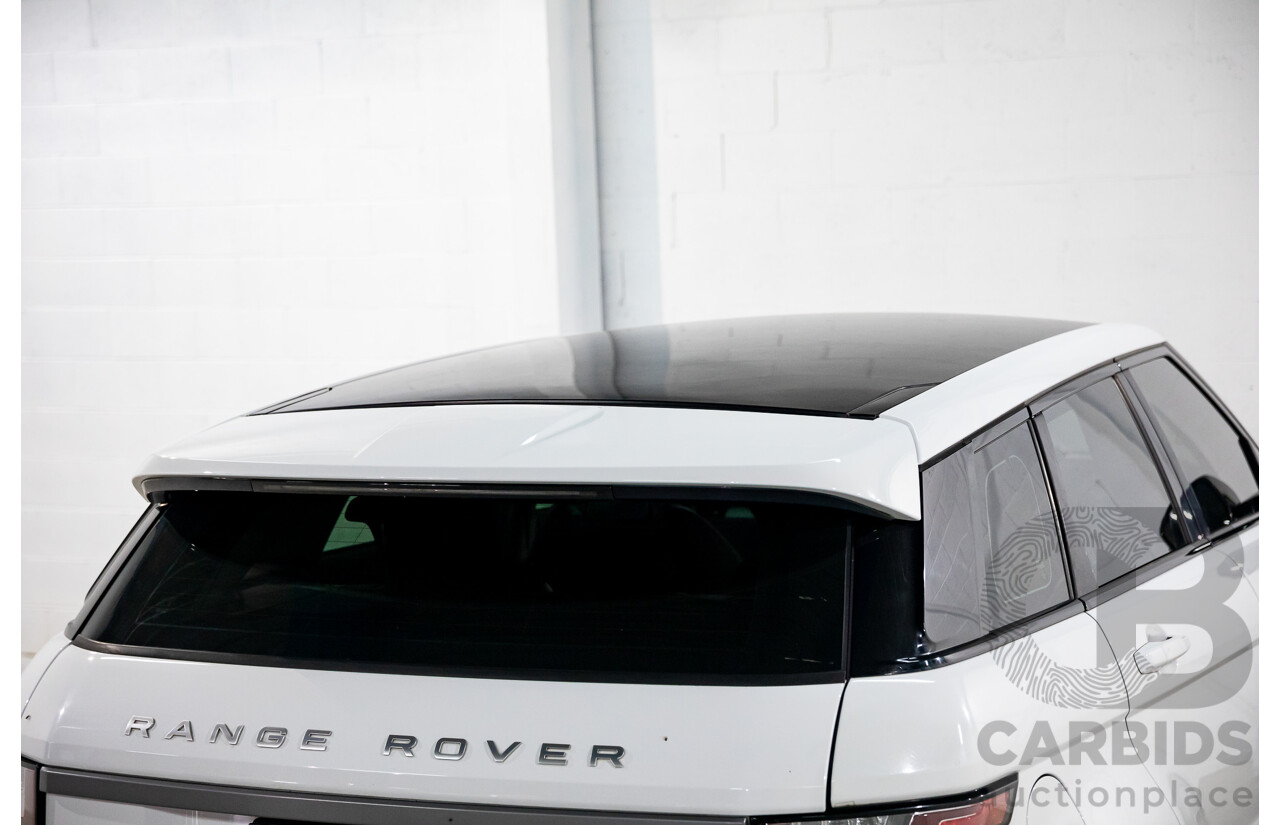 10/2015 Range Rover Evoque Td4 180 SE LV MY16 5d Wagon Fuji White Turbo Diesel 2.0L