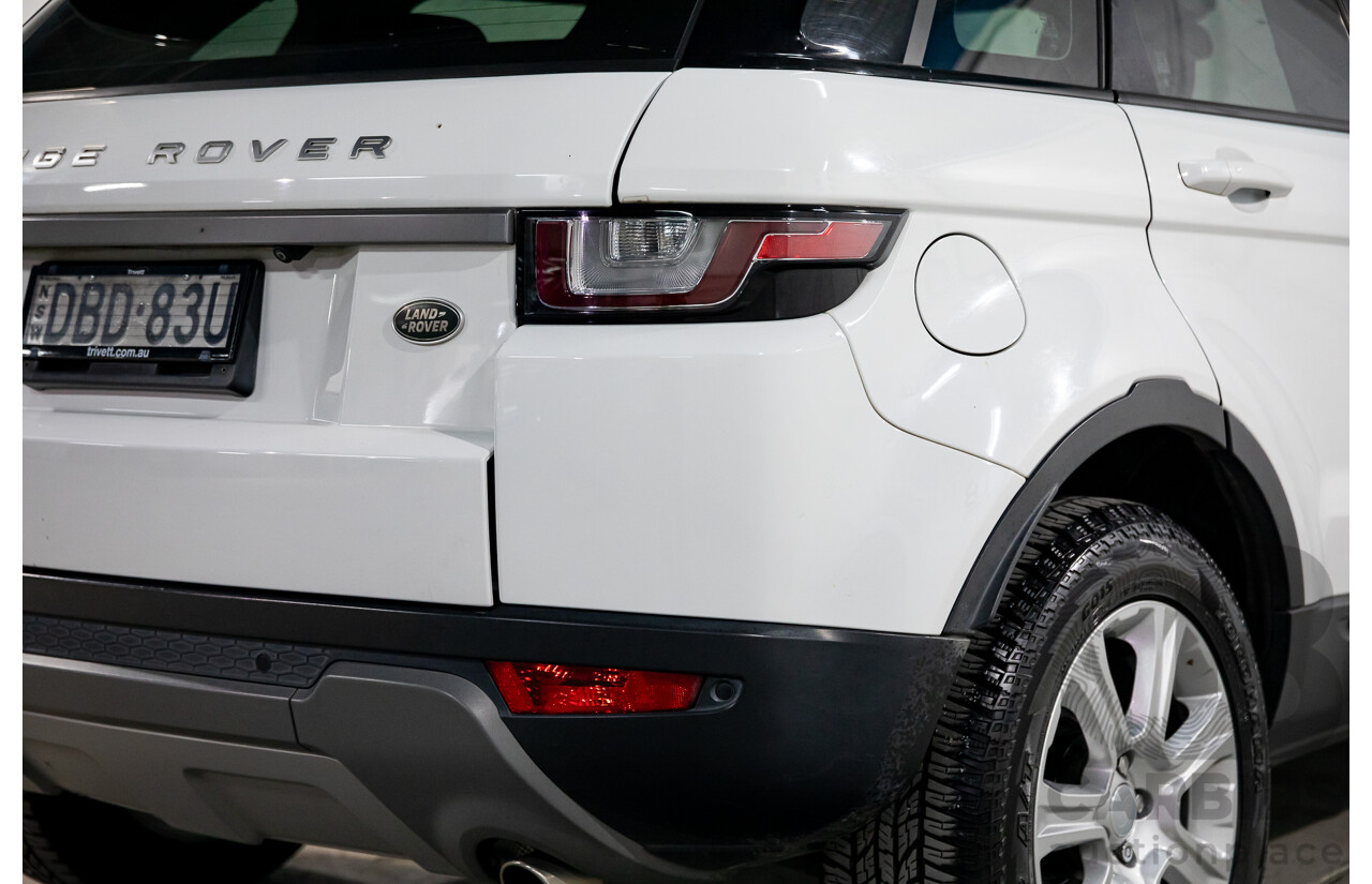 10/2015 Range Rover Evoque Td4 180 SE LV MY16 5d Wagon Fuji White Turbo Diesel 2.0L