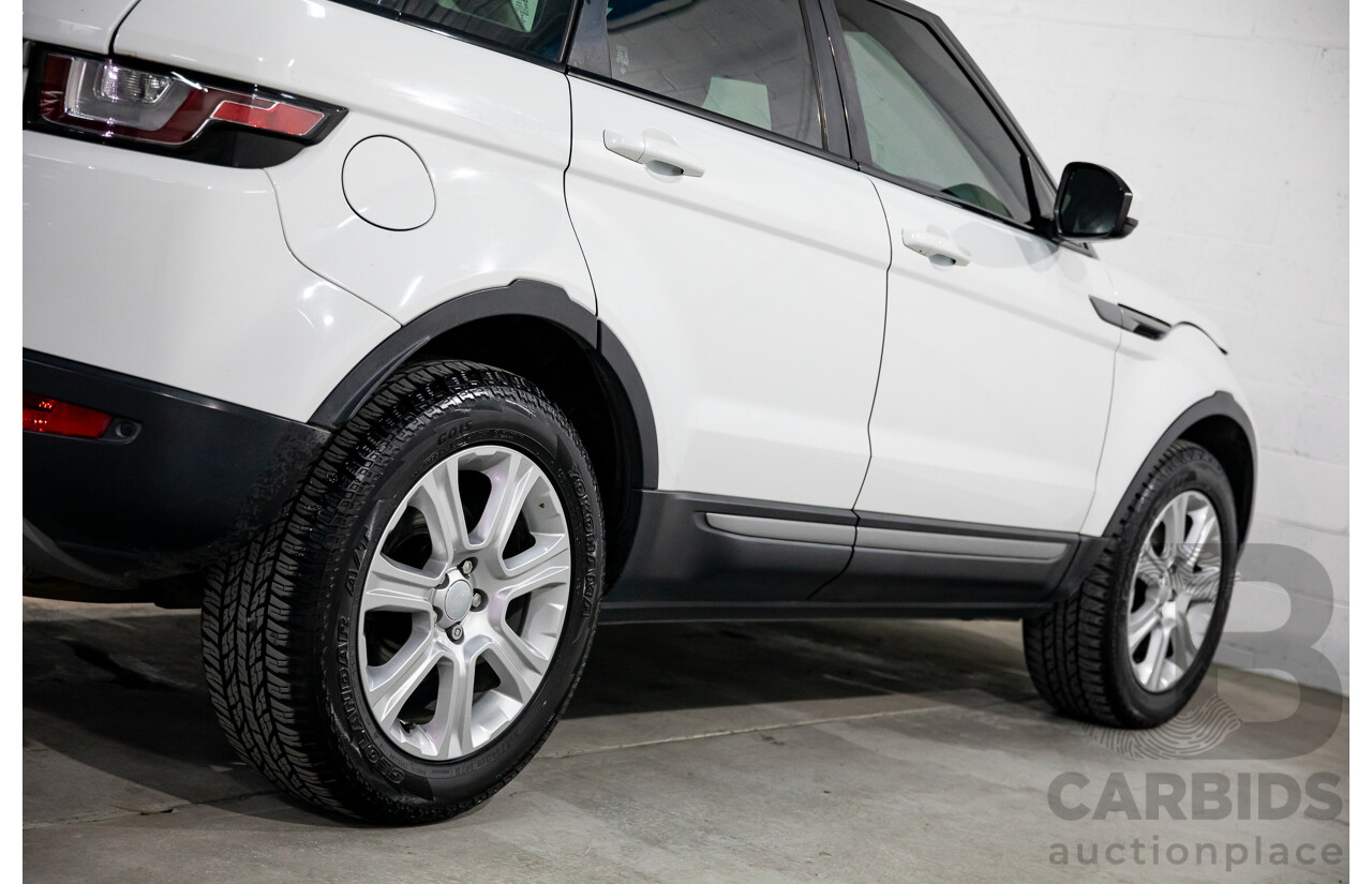 10/2015 Range Rover Evoque Td4 180 SE LV MY16 5d Wagon Fuji White Turbo Diesel 2.0L