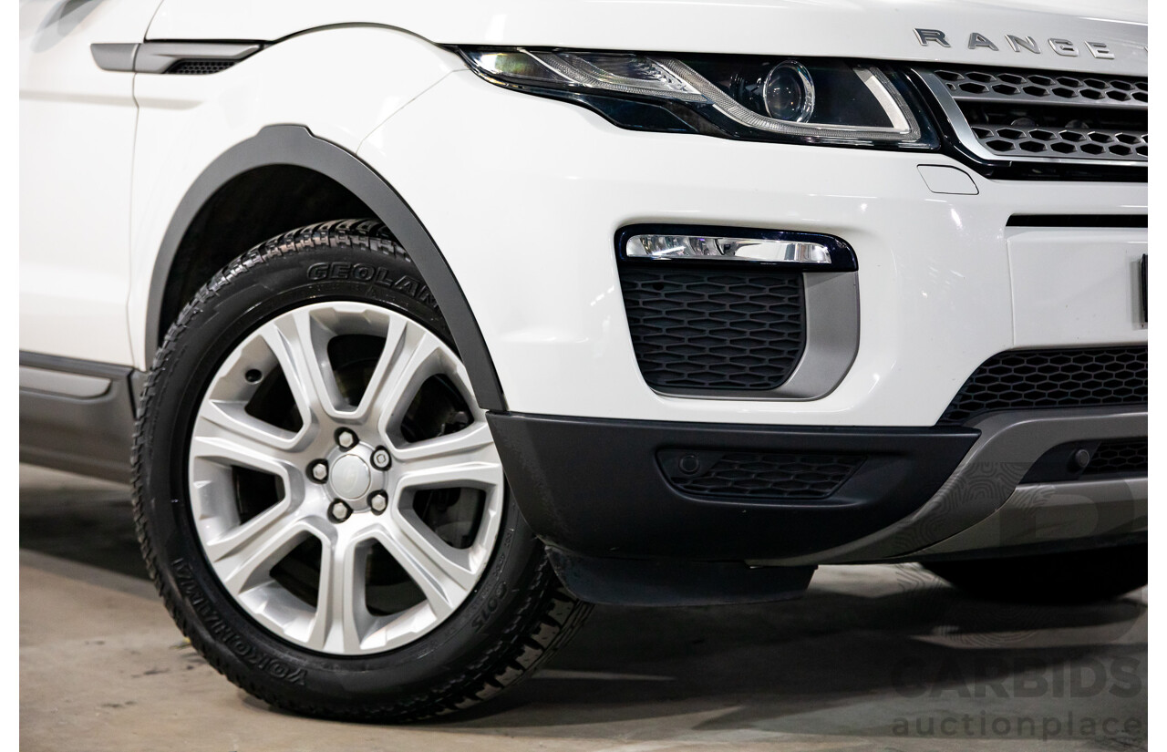 10/2015 Range Rover Evoque Td4 180 SE LV MY16 5d Wagon Fuji White Turbo Diesel 2.0L