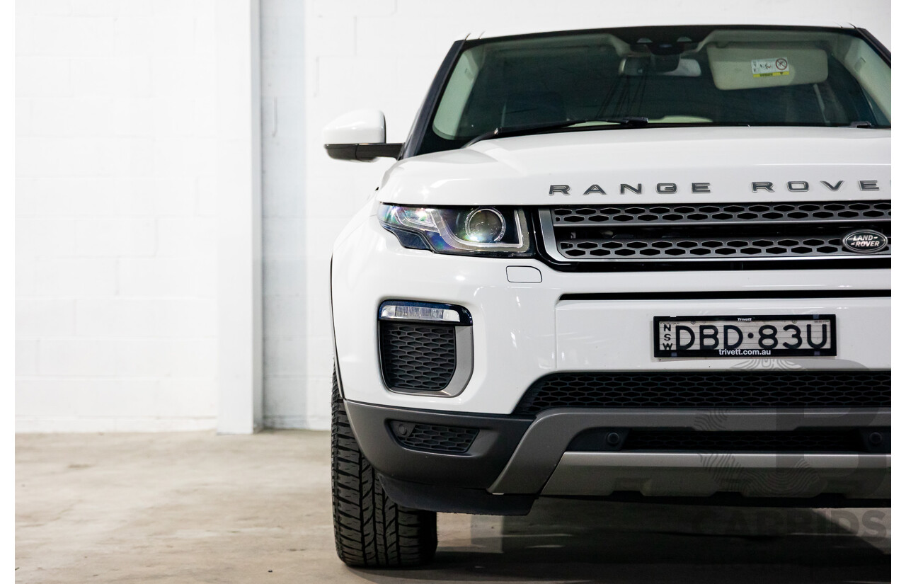 10/2015 Range Rover Evoque Td4 180 SE LV MY16 5d Wagon Fuji White Turbo Diesel 2.0L