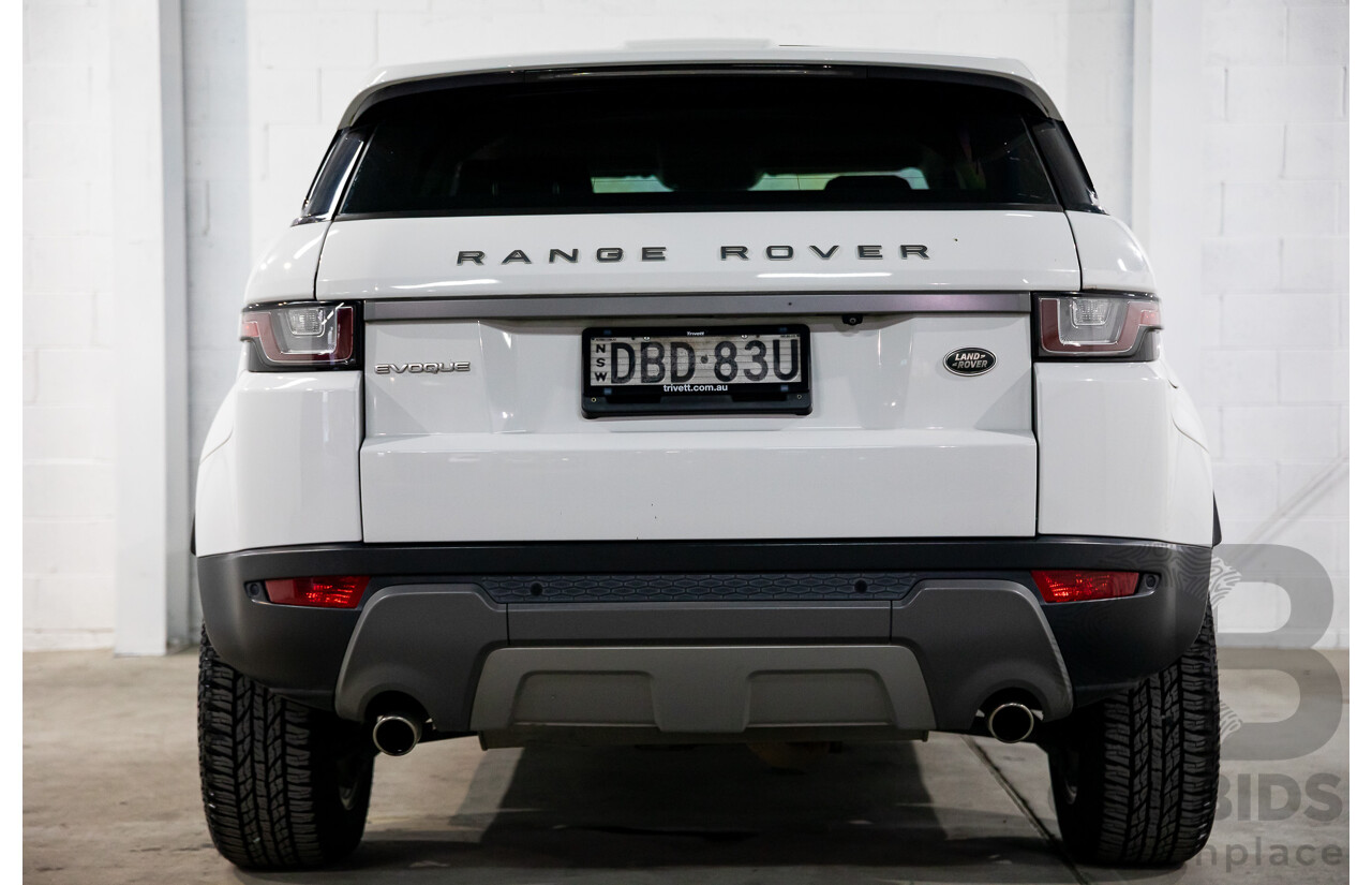 10/2015 Range Rover Evoque Td4 180 SE LV MY16 5d Wagon Fuji White Turbo Diesel 2.0L
