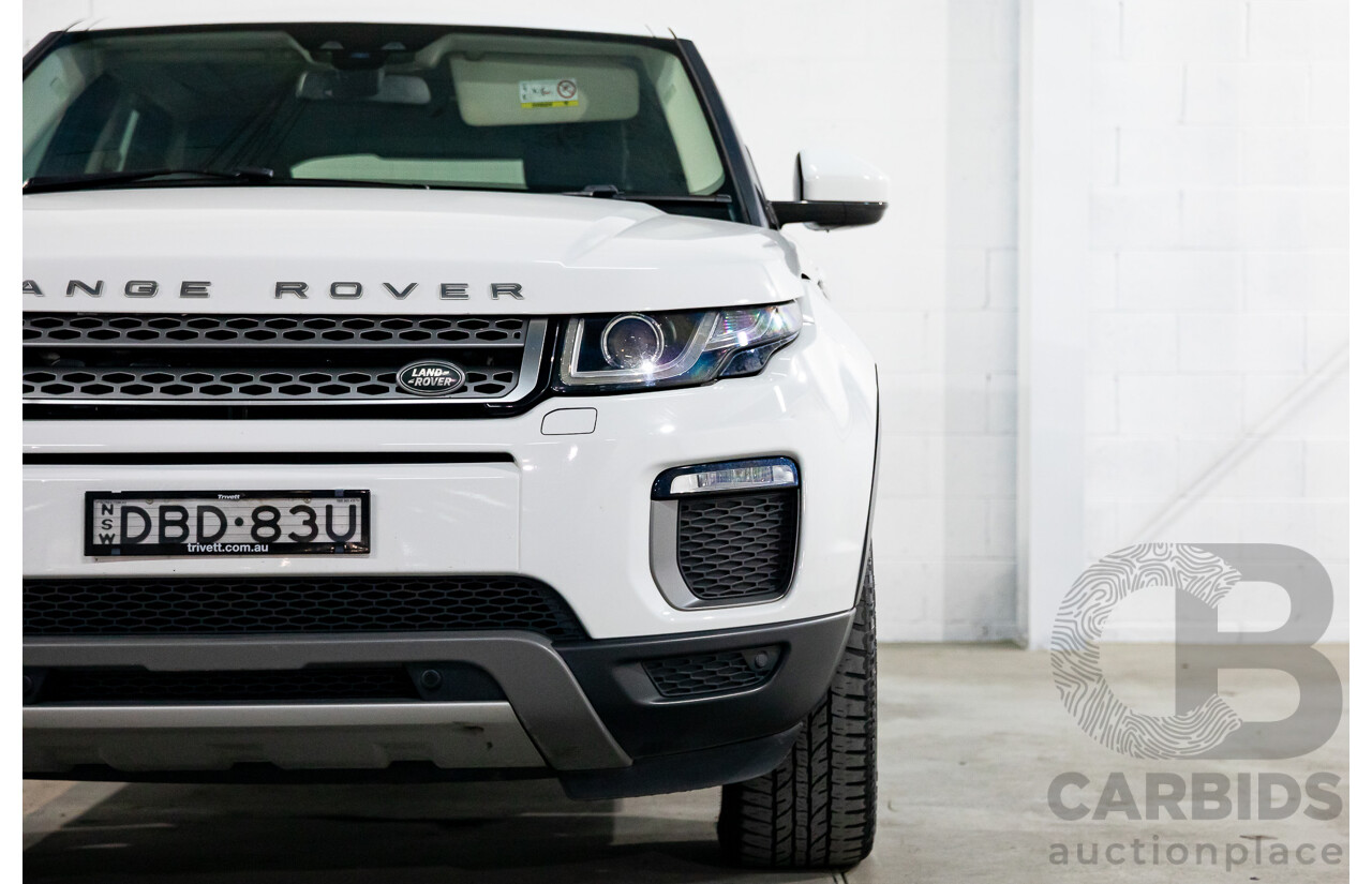 10/2015 Range Rover Evoque Td4 180 SE LV MY16 5d Wagon Fuji White Turbo Diesel 2.0L