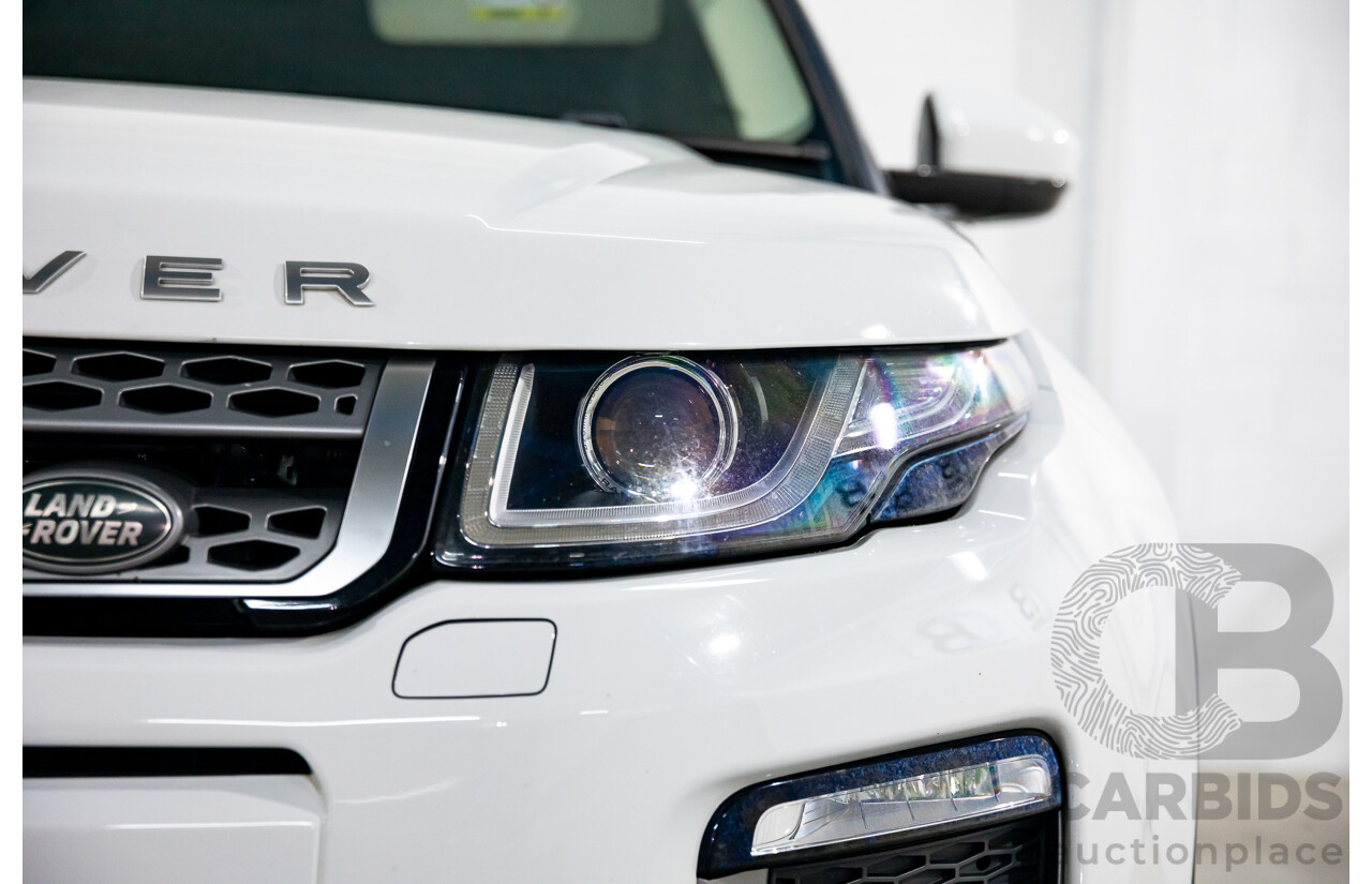 10/2015 Range Rover Evoque Td4 180 SE LV MY16 5d Wagon Fuji White Turbo Diesel 2.0L