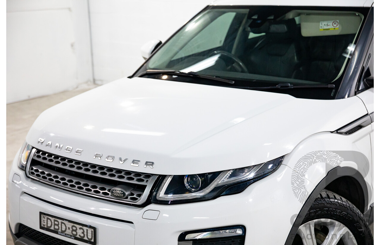 10/2015 Range Rover Evoque Td4 180 SE LV MY16 5d Wagon Fuji White Turbo Diesel 2.0L