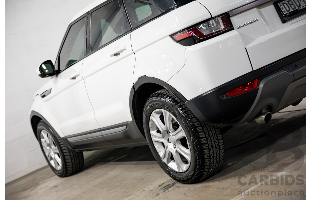 10/2015 Range Rover Evoque Td4 180 SE LV MY16 5d Wagon Fuji White Turbo Diesel 2.0L