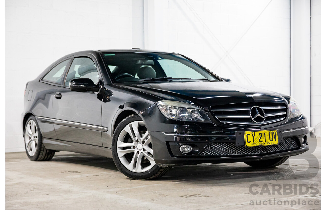 1/2009 Mercedes-Benz CLC200 Kompressor Evolution + 203 2d Coupe Obsidian Black Metallic Supercharged 1.8L