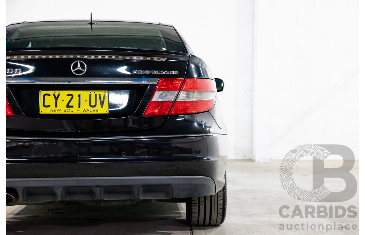 1/2009 Mercedes-Benz CLC200 Kompressor Evolution + 203 2d Coupe Obsidian Black Metallic Supercharged 1.8L