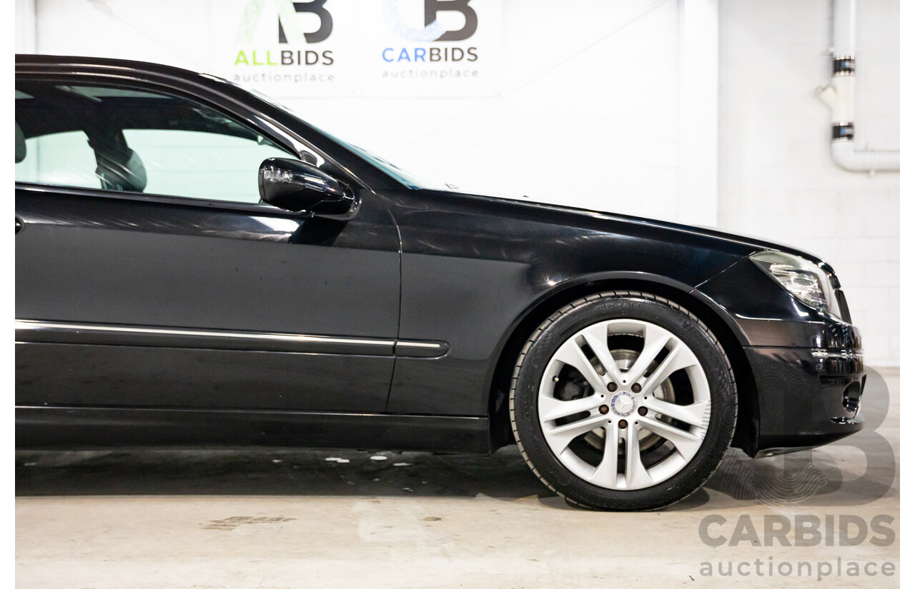 1/2009 Mercedes-Benz CLC200 Kompressor Evolution + 203 2d Coupe Obsidian Black Metallic Supercharged 1.8L