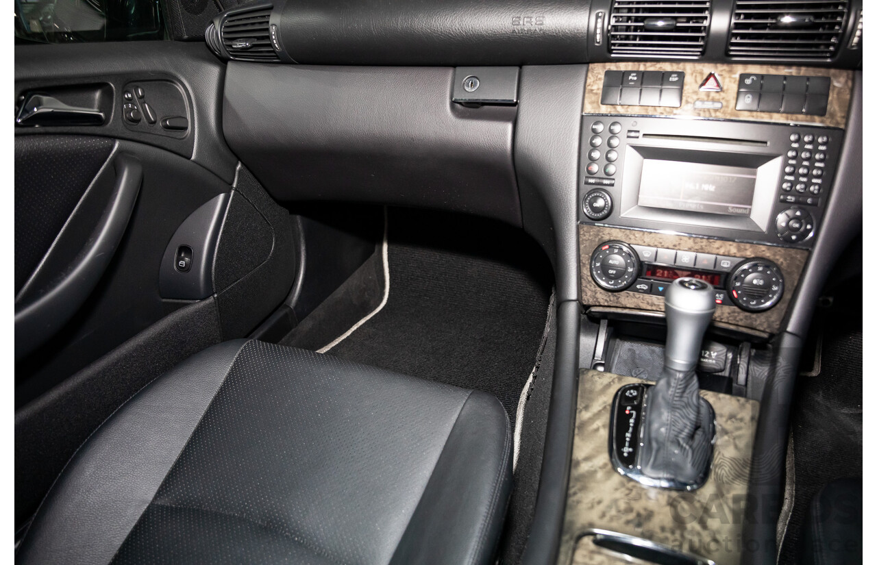 1/2009 Mercedes-Benz CLC200 Kompressor Evolution + 203 2d Coupe Obsidian Black Metallic Supercharged 1.8L
