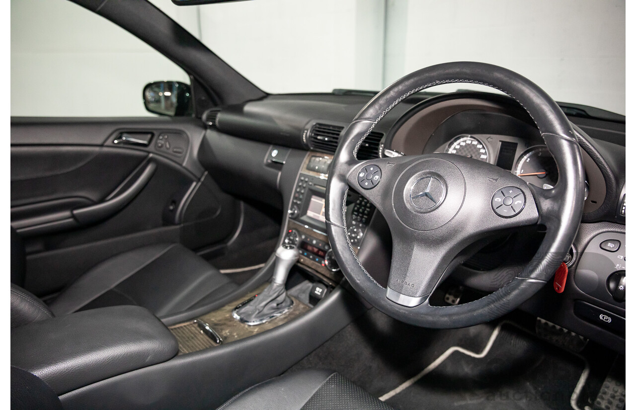1/2009 Mercedes-Benz CLC200 Kompressor Evolution + 203 2d Coupe Obsidian Black Metallic Supercharged 1.8L