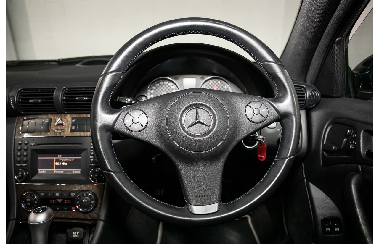1/2009 Mercedes-Benz CLC200 Kompressor Evolution + 203 2d Coupe Obsidian Black Metallic Supercharged 1.8L
