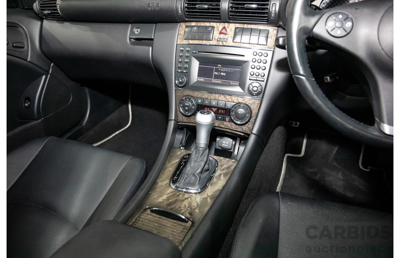 1/2009 Mercedes-Benz CLC200 Kompressor Evolution + 203 2d Coupe Obsidian Black Metallic Supercharged 1.8L