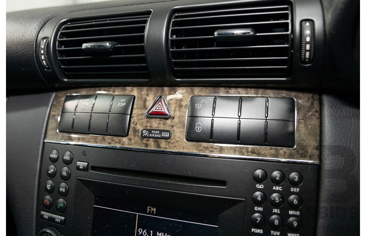 1/2009 Mercedes-Benz CLC200 Kompressor Evolution + 203 2d Coupe Obsidian Black Metallic Supercharged 1.8L