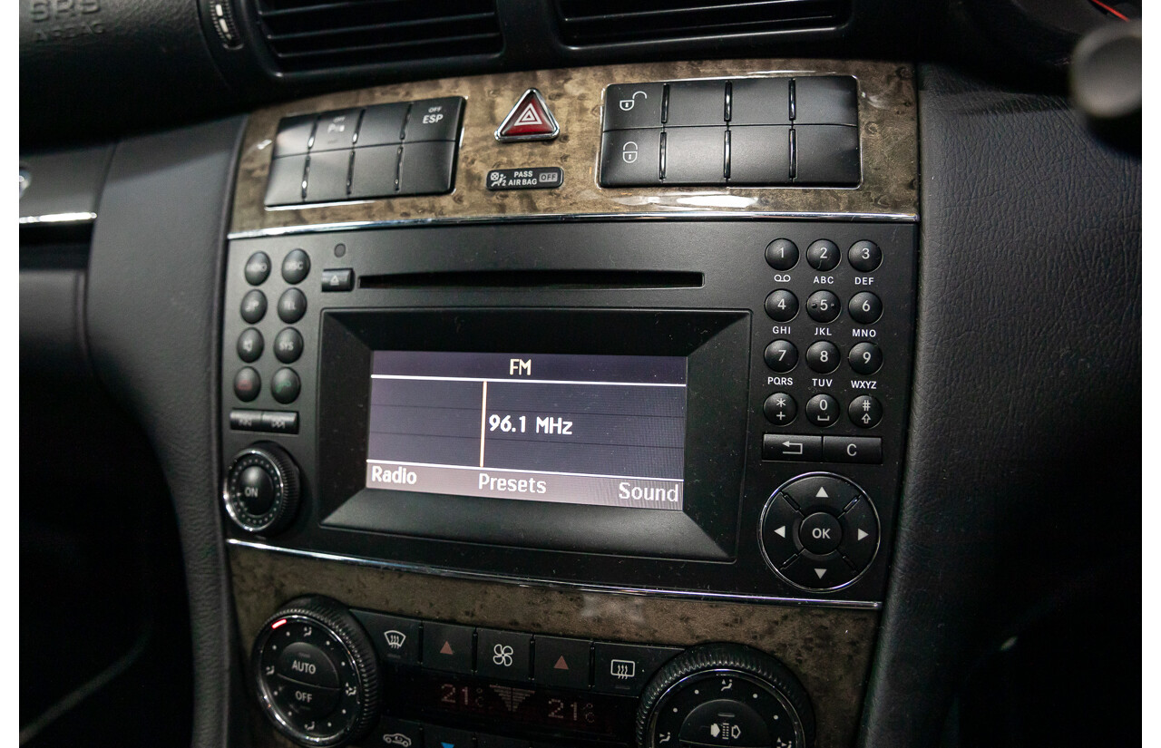 1/2009 Mercedes-Benz CLC200 Kompressor Evolution + 203 2d Coupe Obsidian Black Metallic Supercharged 1.8L