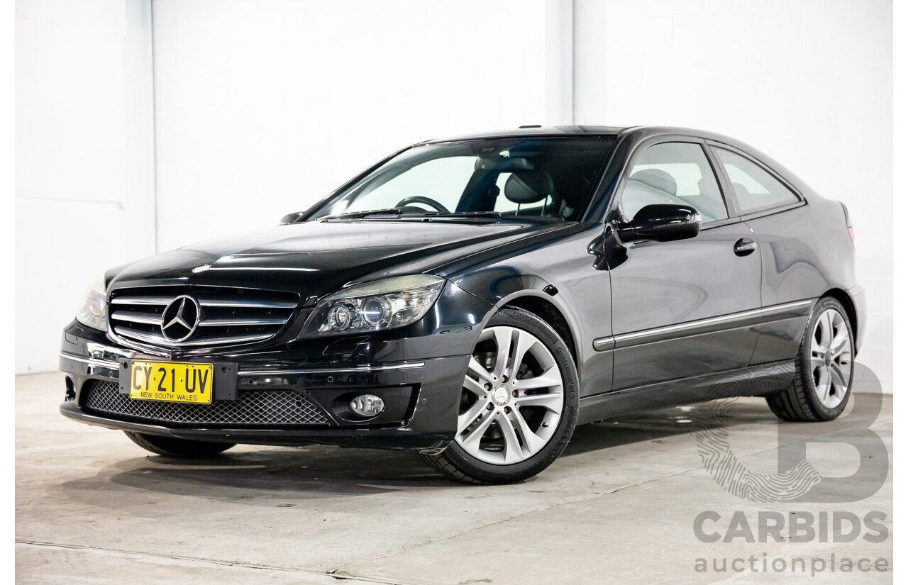 1/2009 Mercedes-Benz CLC200 Kompressor Evolution + 203 2d Coupe Obsidian Black Metallic Supercharged 1.8L