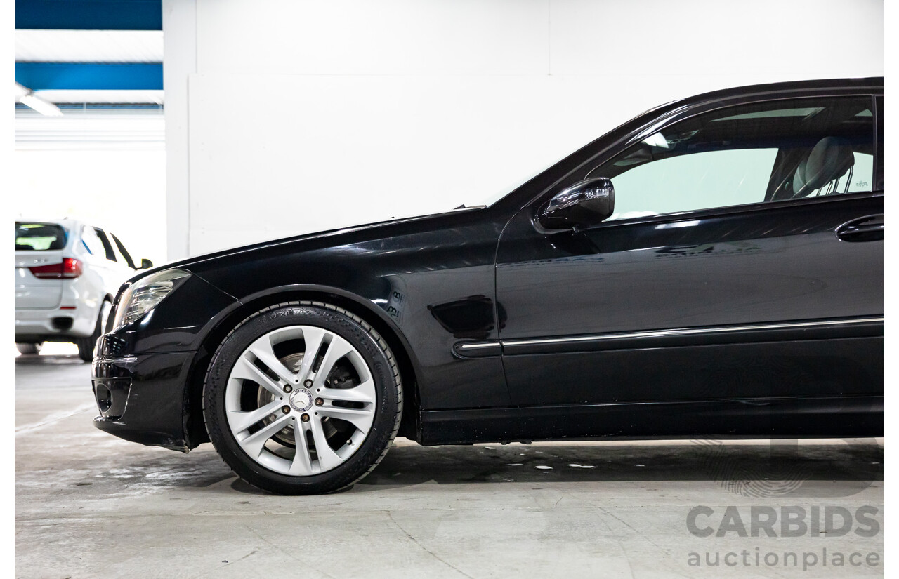 1/2009 Mercedes-Benz CLC200 Kompressor Evolution + 203 2d Coupe Obsidian Black Metallic Supercharged 1.8L