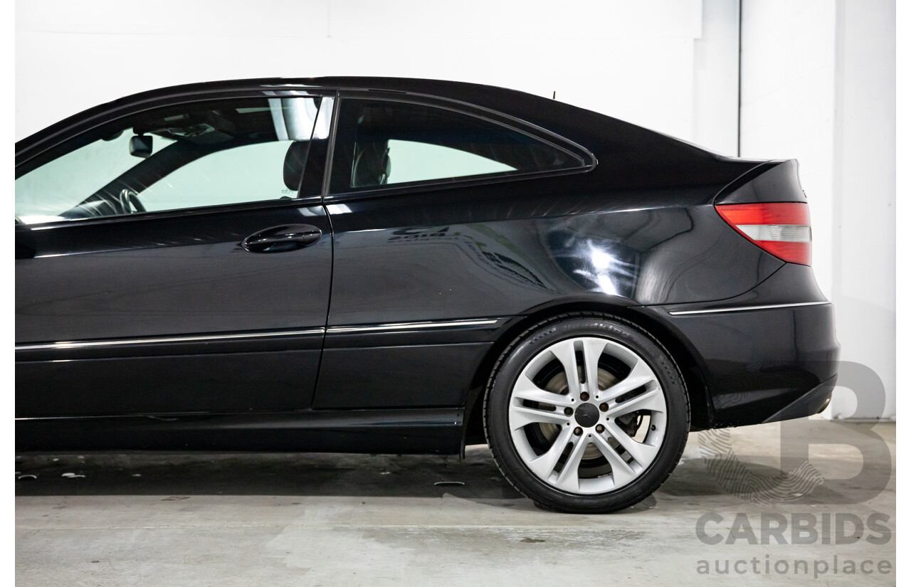 1/2009 Mercedes-Benz CLC200 Kompressor Evolution + 203 2d Coupe Obsidian Black Metallic Supercharged 1.8L