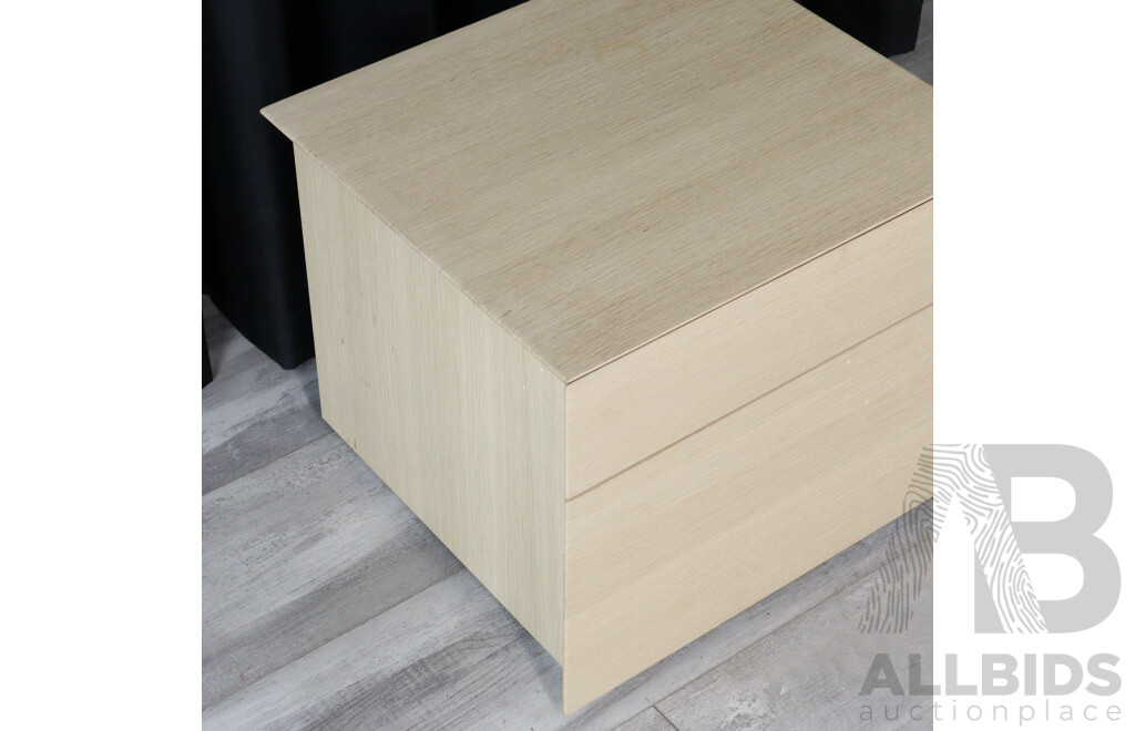 Pair of Abbinabili Timber Bedsides by Poliform