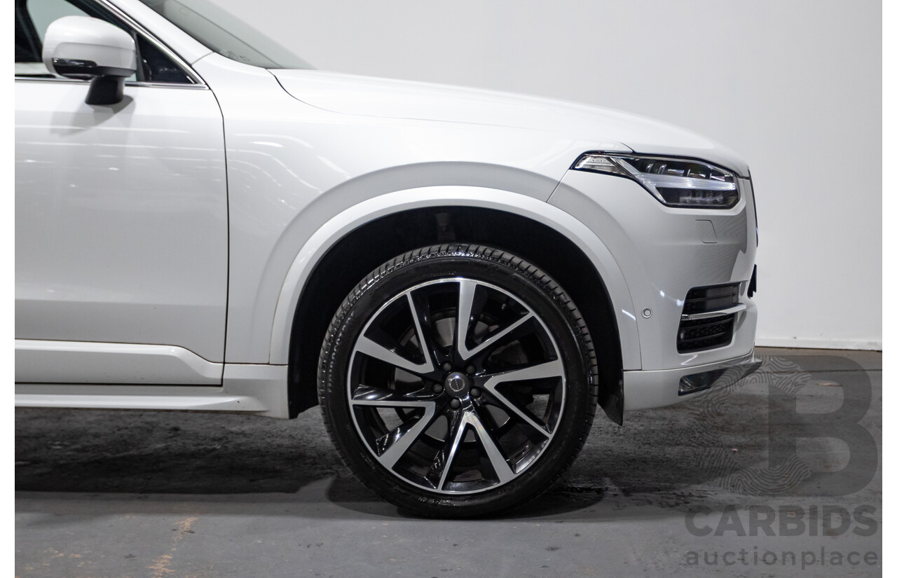 08/2018 Volvo XC90 T6 MOMENTUM (AWD) 256 MY18 4D Wagon White Supercharged and Turbo 2.0L - 7 seats