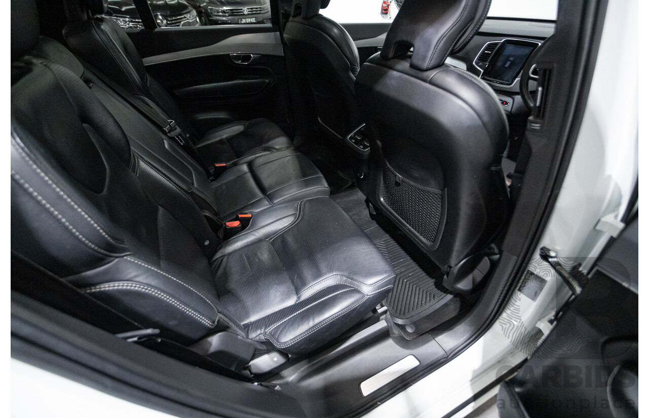 08/2018 Volvo XC90 T6 MOMENTUM (AWD) 256 MY18 4D Wagon White Supercharged and Turbo 2.0L - 7 seats