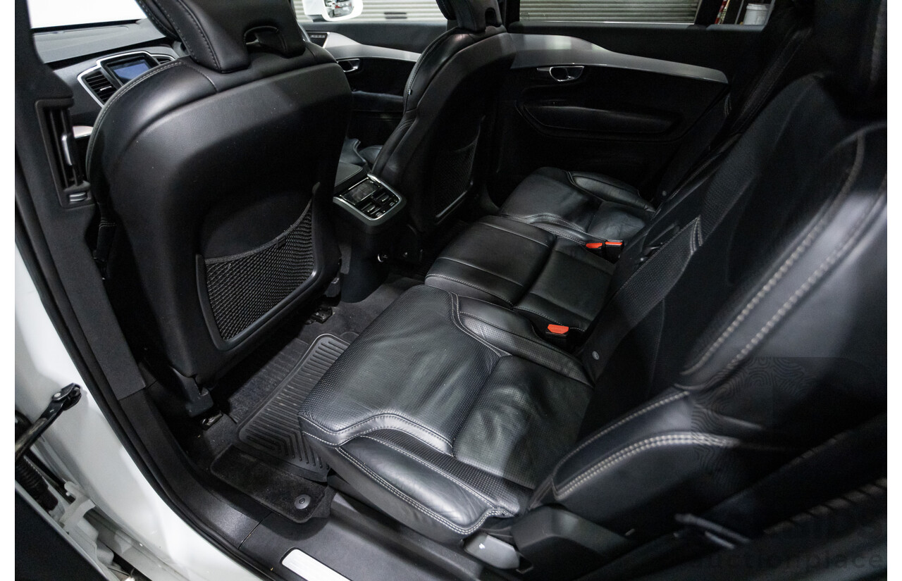 08/2018 Volvo XC90 T6 MOMENTUM (AWD) 256 MY18 4D Wagon White Supercharged and Turbo 2.0L - 7 seats