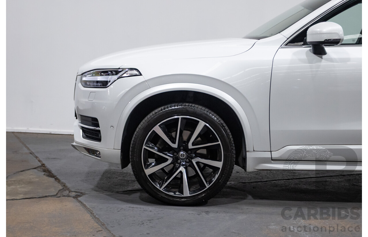 08/2018 Volvo XC90 T6 MOMENTUM (AWD) 256 MY18 4D Wagon White Supercharged and Turbo 2.0L - 7 seats
