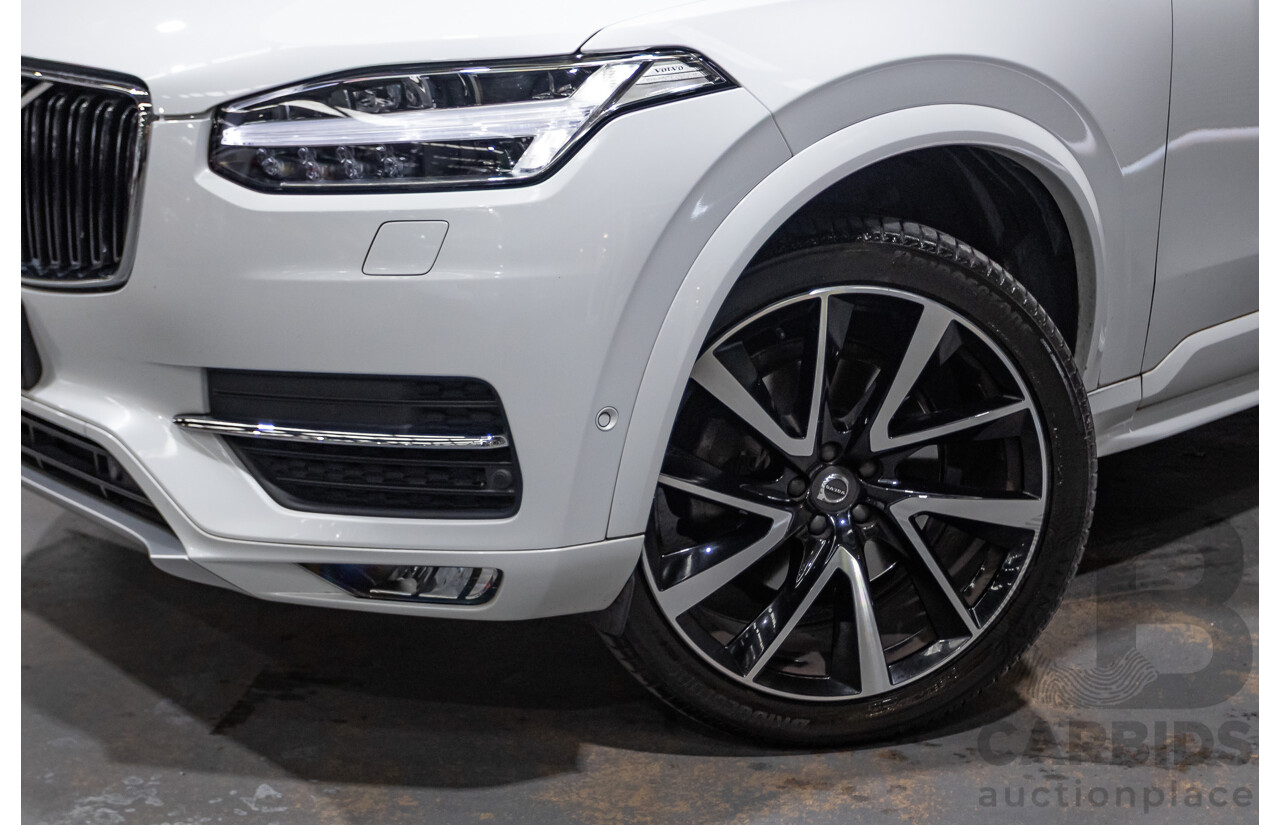 08/2018 Volvo XC90 T6 MOMENTUM (AWD) 256 MY18 4D Wagon White Supercharged and Turbo 2.0L - 7 seats