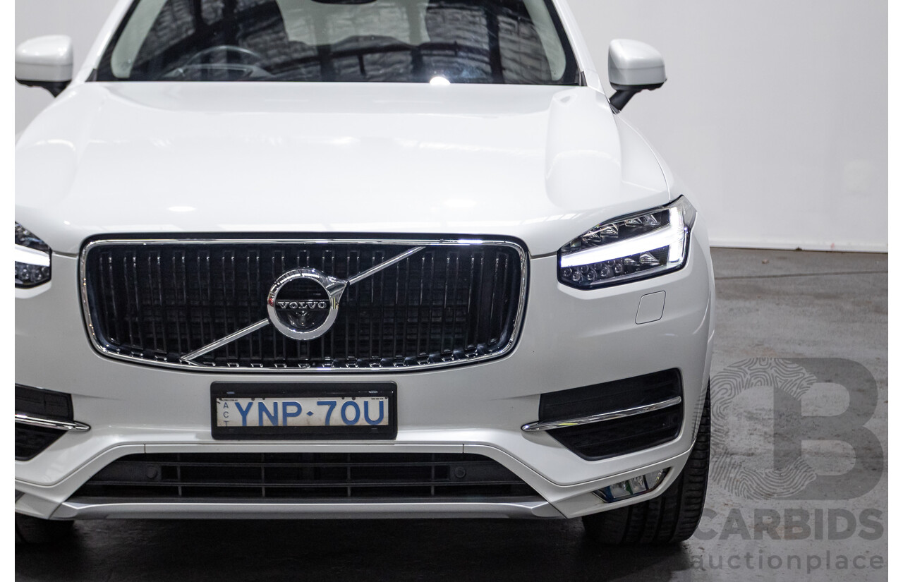 08/2018 Volvo XC90 T6 MOMENTUM (AWD) 256 MY18 4D Wagon White Supercharged and Turbo 2.0L - 7 seats