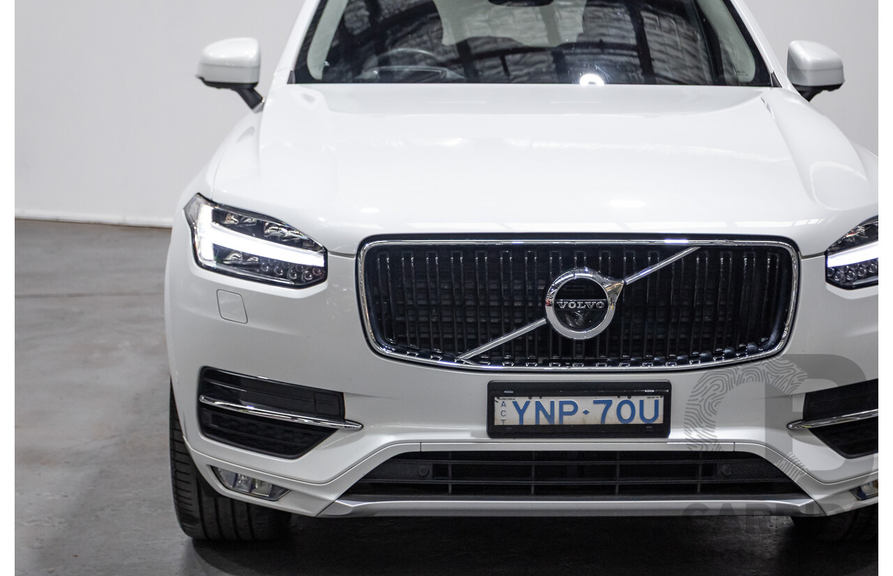08/2018 Volvo XC90 T6 MOMENTUM (AWD) 256 MY18 4D Wagon White Supercharged and Turbo 2.0L - 7 seats